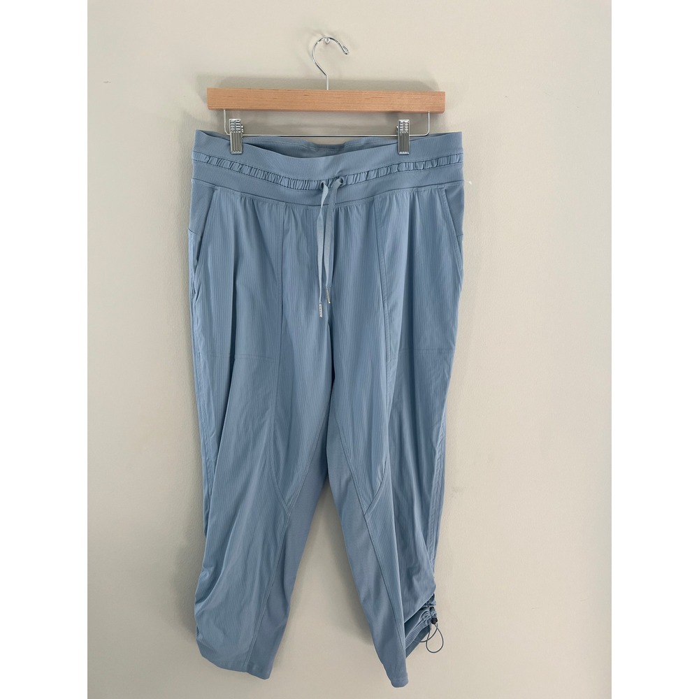 Lululemon Dance Studio Mid-Rise Cropped Pant Blue Size 10 Jogger W6AVQS